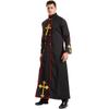 Halloween men's priest costume, men's holiday priest costume, medieval role-playing costume