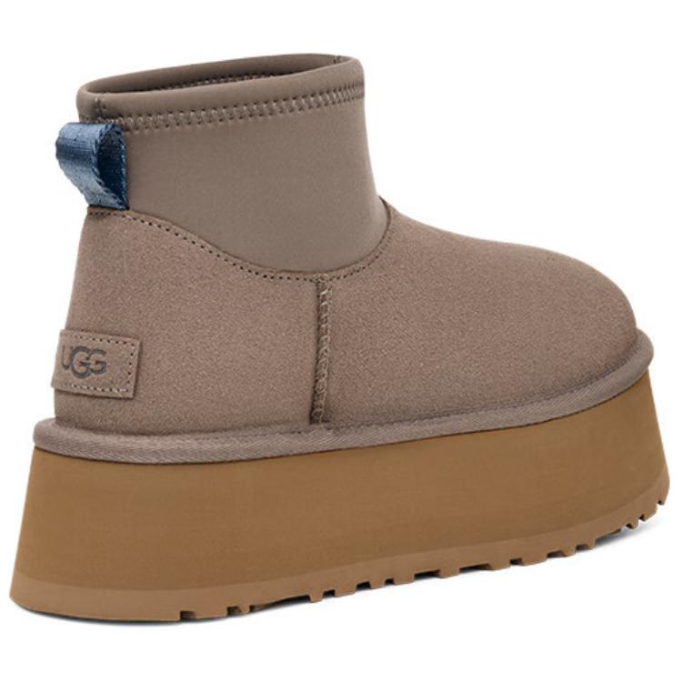 UGG Fashionable Comfortable Round Toe Short Snow Boots Women Boots Gray Brown 1168170-SKP