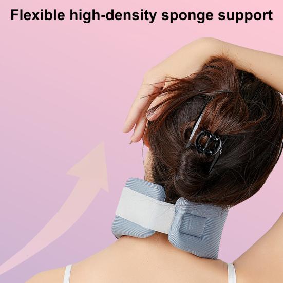 Neck Brace Neck Pain Spine Pressure Relief Soft Foam Breathable Ergonomic Neck Support Wrap Women