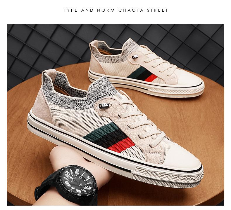 Холщовые новые летние дышащие тонкие секции дезодорирующие повседневные кроссовки без застежек из ткани на толстой резиновой подошве повседневные мужские туфли