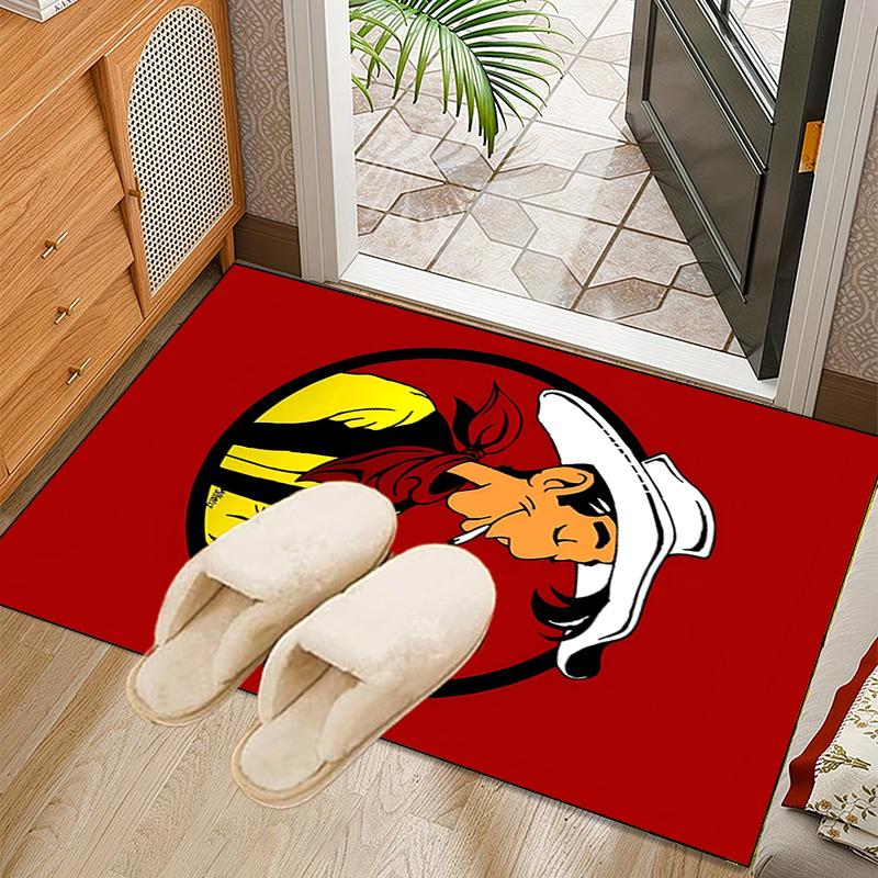 Luke Wild West Rug Office Carpet Non-Slip Mat, Chair Rug Floor Covering for Gaming, Bedroom, Living Room , Home Decor Christmas Gift
