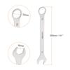 Uxcell Combination Ratchet Thin Spanner Mirror Open Auto Car Furniture Assembly Spanner, Wrench, Wrench, 32mm, CR-V Steel, Finish, Rust-Resistant