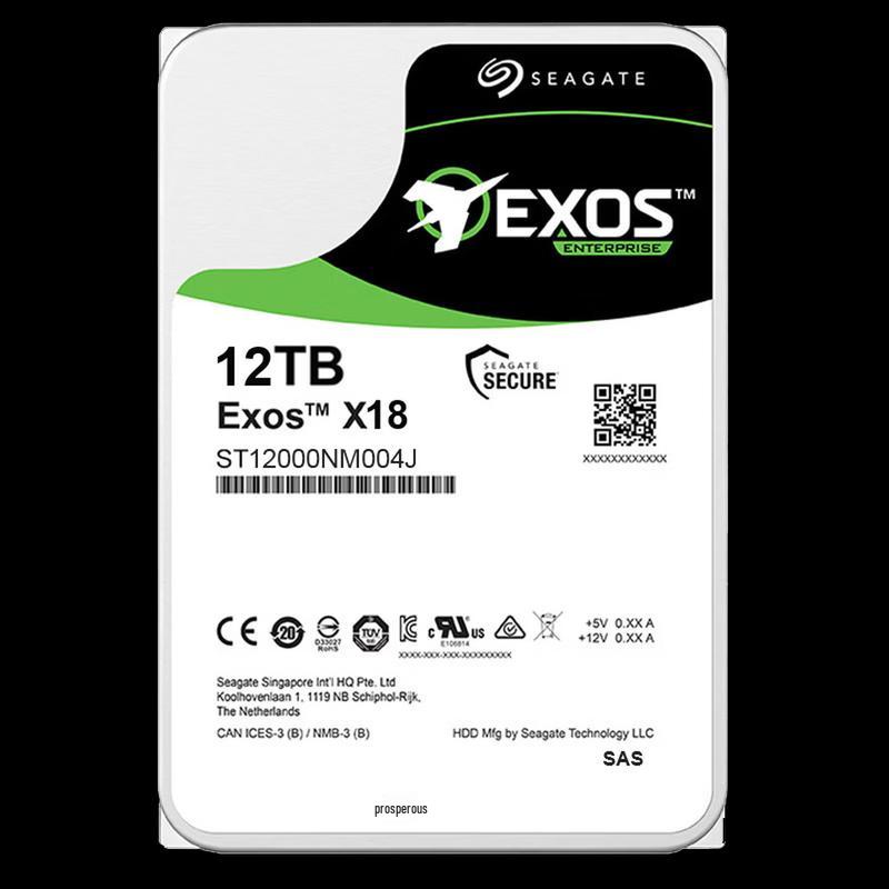 Seagate Exos X18 12TB Enterprise SAS Hard Drive