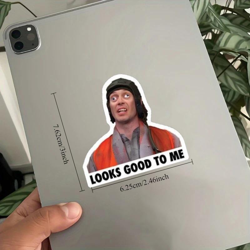 Наклейка на каску - Мем "Мне нравится" Прочная для ноутбука, машины, багажа, скейтборда и многого другого - Идеально для подростков, взрослых, для креативного декора и в подарок