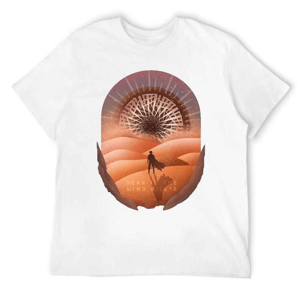Dune Fear Is The Mind Killer Classic Harajuku T-shirt Sports T-shirts Top Quality Humor Graphic Aactivity Competition USA Size