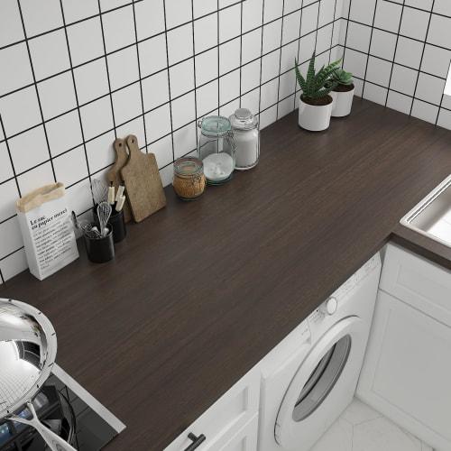 CHIHUT Wallpaper Stickers, Wood Grain Remake Sheet, 45cm X 260cm, Dark Brown, Peelable Cutting Sheet, Thick, Easy To Apply, Perfect for Renovations, R