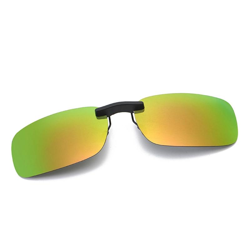 1 шт., поляризационные очки унисекс с зажимом для вождения, солнцезащитные очки дневного видения UV400, линзы для вождения, ночного видения, солнцезащитные очки для верховой езды, зажим для очков