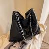 2025 New Shoulder Chain Handbag Solid Color Messenger Big Bag Large Capacity Fashion Trendy Women's Bag Autumn New