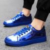 New Autumn Glossy Patent Leather Small Leather Shoes Men's Board Shoes Youth Casual Shoes Men's Korean Version Trendy Shoes Hairstylist Shoes