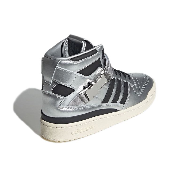 Atmos X Adidas Forum 84 High Metallic Pack Unisex Sneakers Silver Silver-Metallic Core-Black GV6713