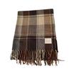 Korean Style Winter Plaid Warm Scarf