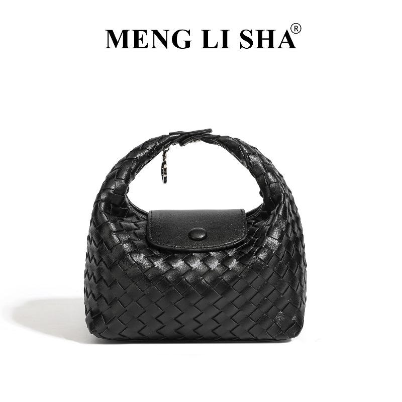 Ручная плетеная сумка модная и простая одно плечо подмышка сумка-пельмень Longxiang женская через плечо портативная сумка-ланчбокс