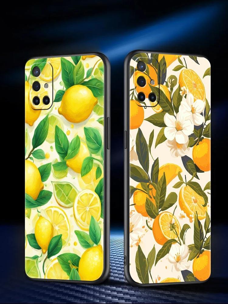 Phone Case For Oneplus 13R 13 12 10T 11 R10 Nord N100 N200 N10 9 9R CE 2 3 Z Pro Lite 5G Soft TPU Summer Fresh Fruit Lemon Print