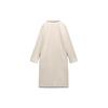 Zara Однотонное пальто средней длины с длинными рукавами Женские пальто Off-White 2712660-746