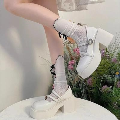 Модные туфли-лодочки с ремешком и пряжкой для женщин 2024 брендовая обувь для женщин Мэри Джейн женские туфли на высоком каблуке новинка круглый носок однотонные каблуки женские