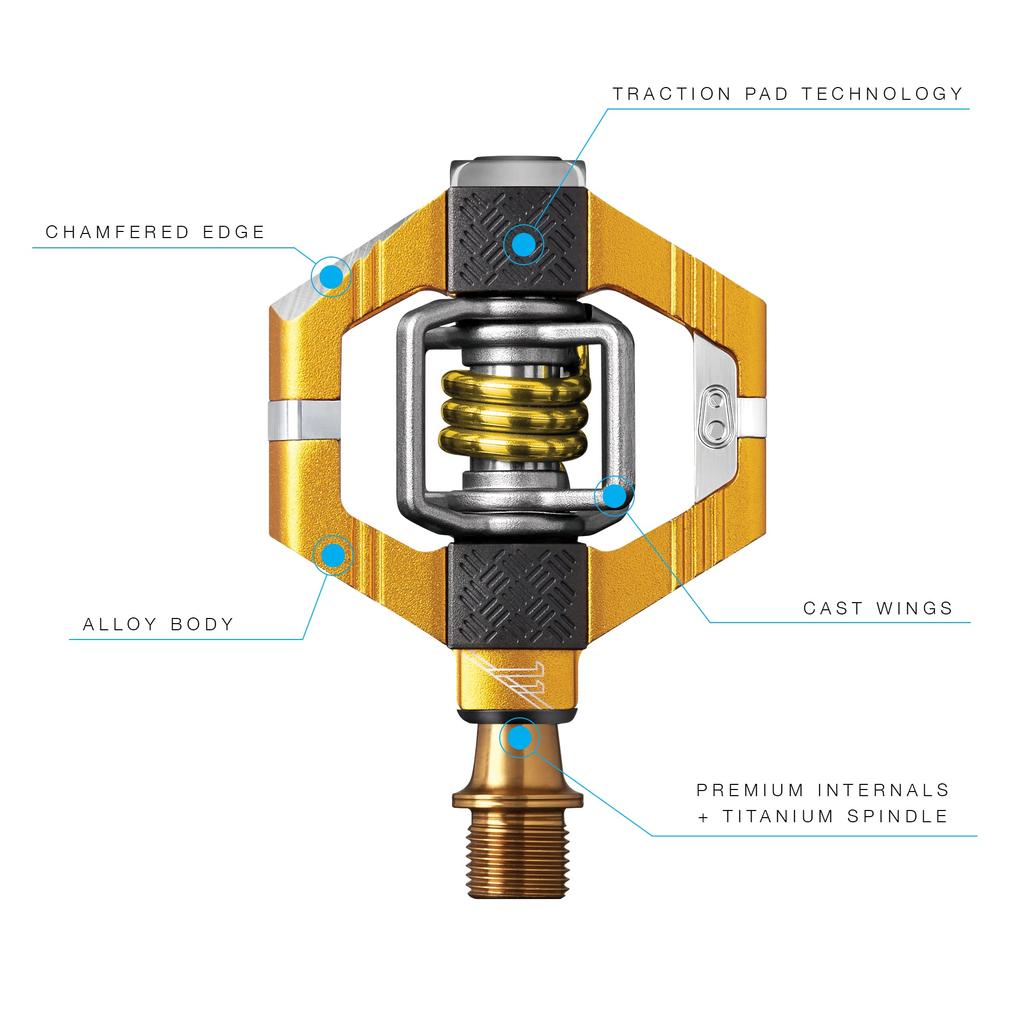 CRANK BROTHERS Ультралегкая педаль для крепления Candy 11 V2 Gold 574608