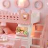 3D DIY Деревянный Кукольный Дом Миниатюрная Модель Дома Светодиодная Подсветка Деревянный Кукольный Домик Девочка Игрушка