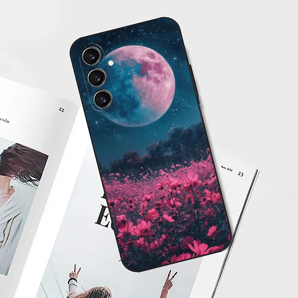 Чехол для телефона 'Ночная Галактика Звездное Небо Космос' для Samsung S25, S24, S21, S22, S23, S30, Ultra, S20, Plus, Fe, Lite, Note, 10 Черный Мягкий