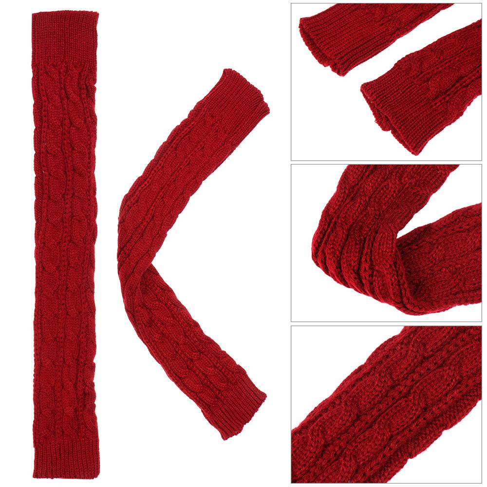 Длина 50 см. Вязаные перчатки без пальцев на пуговицах. Утеплители для рук. Длинные перчатки. Шерстяные варежки.