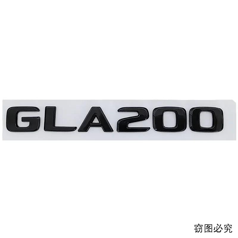 ABS Car Side Fender Decal Letters Emblem Rear Trunk Badge Tail Sticker for Mercedes Benz GLA200 GLA260 Accessories AZ1