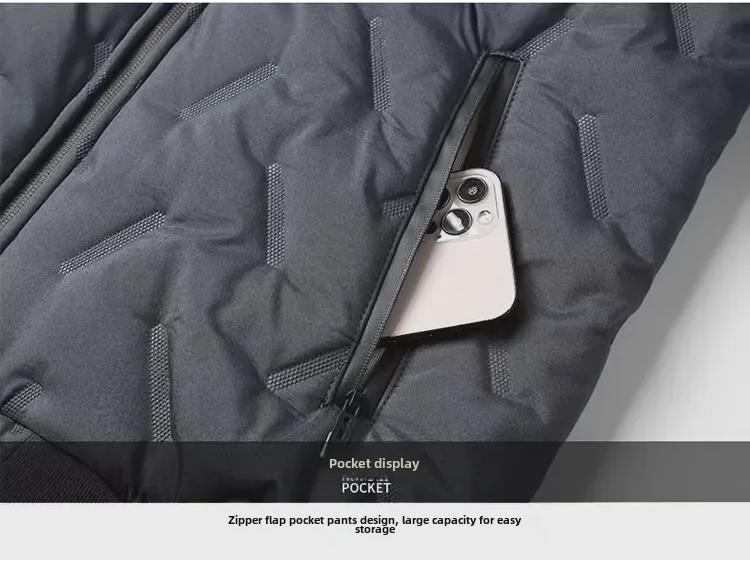 Мужская зимняя водонепроницаемая куртка с воротником-стойкой