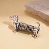 Luxury Cute Dog Brooch Retro Animal Lapel Pin Vintage Sausage Dog Brooch  Suit Accessories