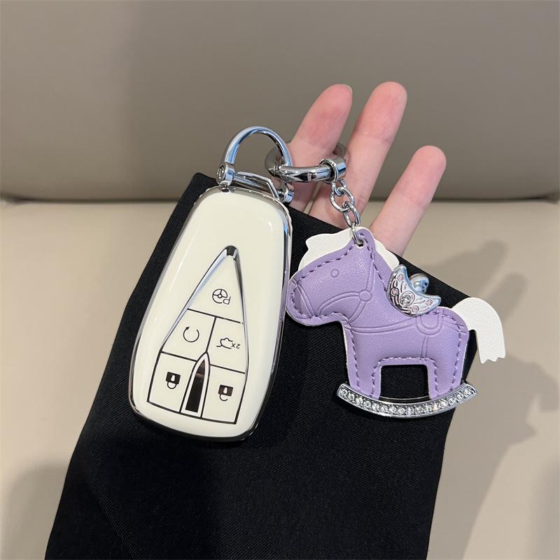 TPU Shell Fob For Changan CS75 PLUS CS35 PLUS CS55PLUS Eado UNI-T UNI K Oushang X5 X7 EV 2019 2020 Car Key Case Cover