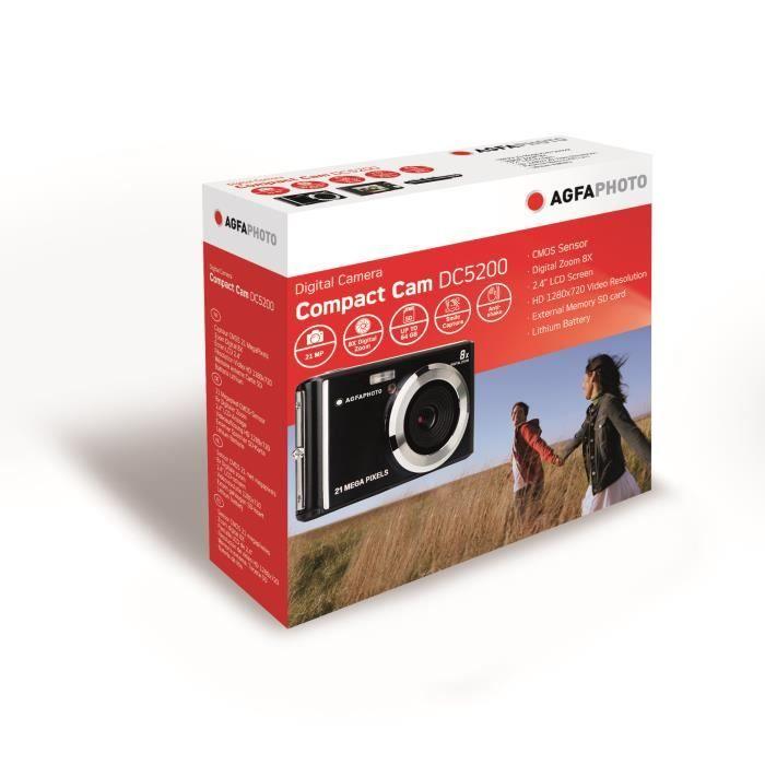 AGFA PHOTO - Caméra Numérique Compacte DC5200 - Bleu - 21 MP - Zoom Digital 8x - Batterie Lithium