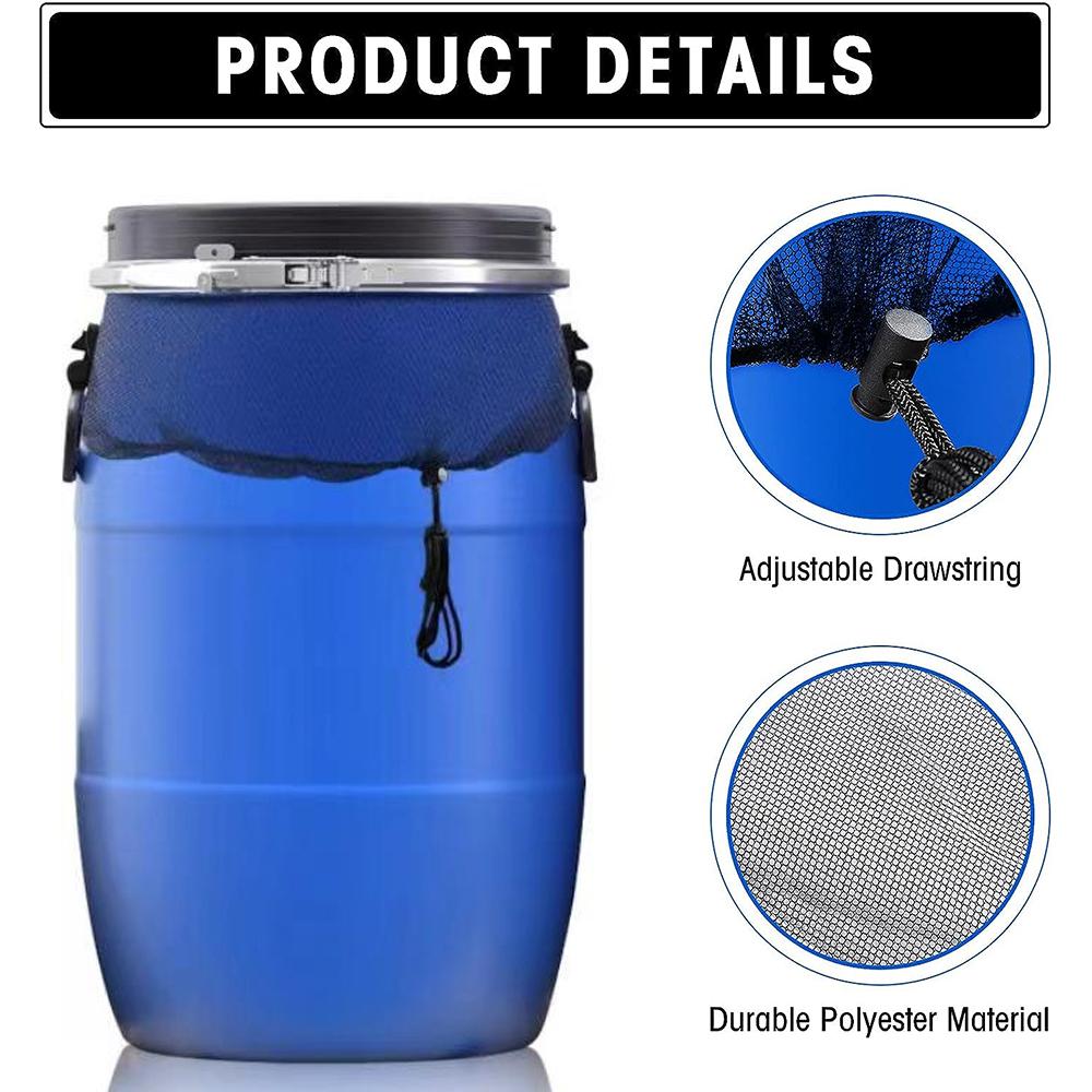 2 шт. 31-дюймовая сетчатая крышка-протектор для дождевой бочки для сбора воды