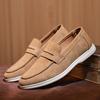 Мужские классические ретро пенни-лоферы мокасины замшевая кожа модные мужские слипоны повседневная обувь мужская вечеринка уличные туфли для вождения