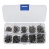 500PCS High Carbon Steel Carp Fishing Hooks 10 Sizes Fly Fishing Hooks  Catfish Fishing