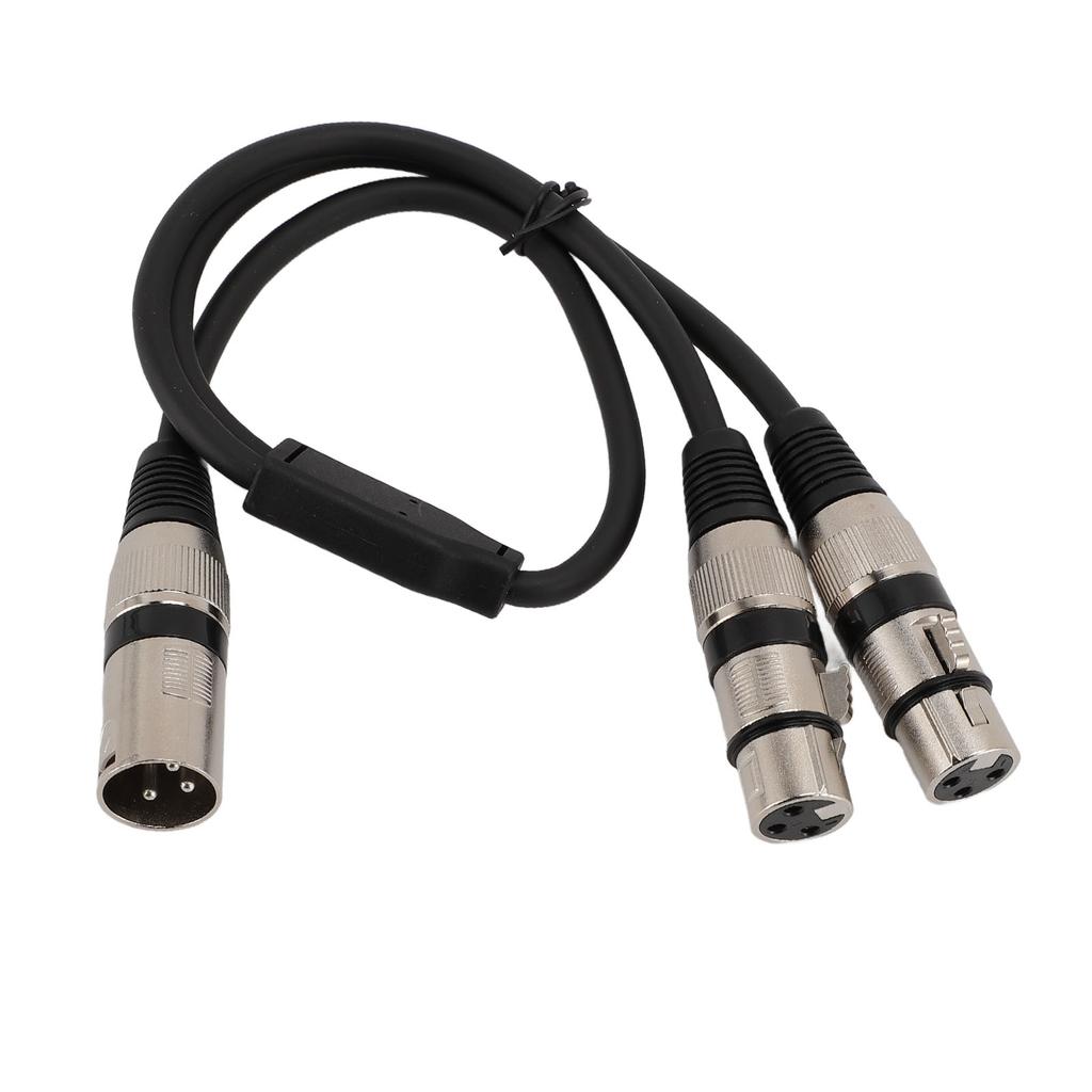 XLR-разветвитель, 3-контактный штекер на двойной гнездовой сбалансированный XLR Y-разветвитель для микрофонного микшера
