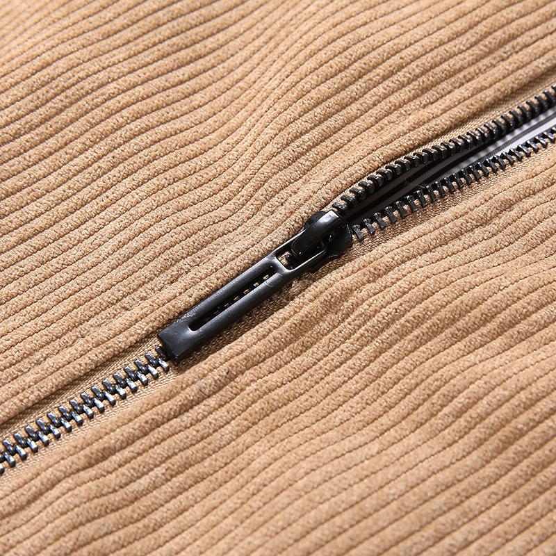 Мужская повседневная куртка, весна-осень 2023, новинка, хит продаж, однотонное пальто-бомбер со стойкой, мужская вельветовая верхняя одежда, модная тонкая мужская куртка на молнии