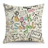 Mathematics, Physics and Chemistry Equations Pillow Cover Personalized Geometric Formula Graffiti Students' Bedside Linen Sleeping Pillow Cover