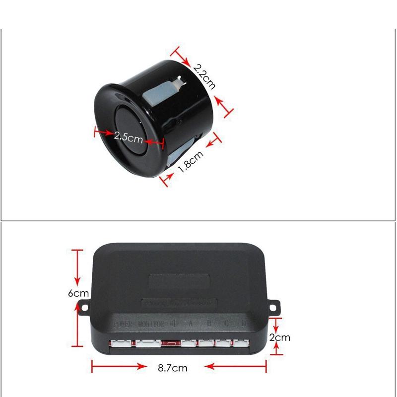Podofo Автомобильный светодиодный датчик парковки Автомобильный автомобильный парктроник Дисплей обратная резервная система контроля датчика