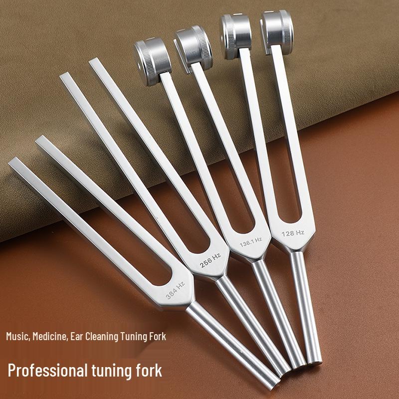Набор камертонов из алюминиевого сплава из четырех частей: 128 Гц, 136,1 Гц, 256 Гц, 384 Гц для Йоги