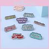 Unique Alloy Letter Brooch Pin For Men And Women Stylish Fashion Accessory