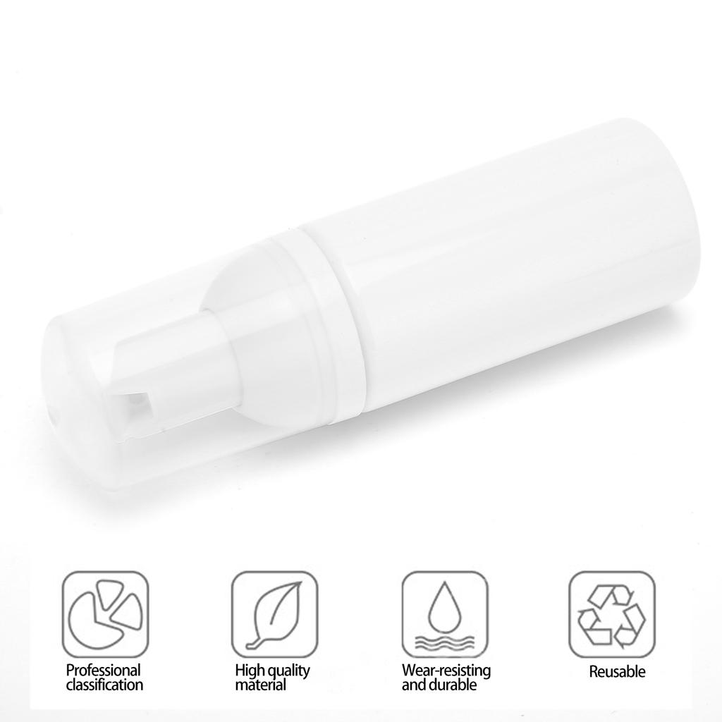 Foam Mousses Pump Bottle Refillable Foaming Soap Dispenser Bottle for Trave 50ml