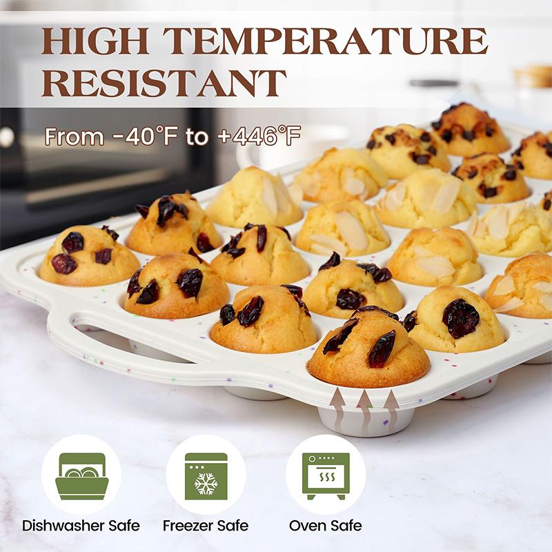 Премиум силиконовые формы для кексов с антипригарным покрытием, кремовые формы для кексов с металлическим усилением, идеальные подарки для любителей выпечки