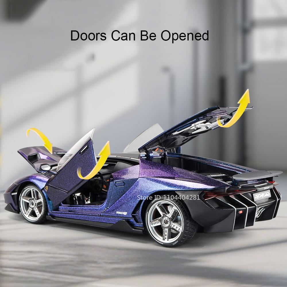 1:18 Lamborghini Lp770 Pagani Huayra Металлические Литые Модели Машинок Игрушки Звук Свет Оттяни Назад Двери Открываются Спортивный Автомобиль Детям Лучшие Подарки