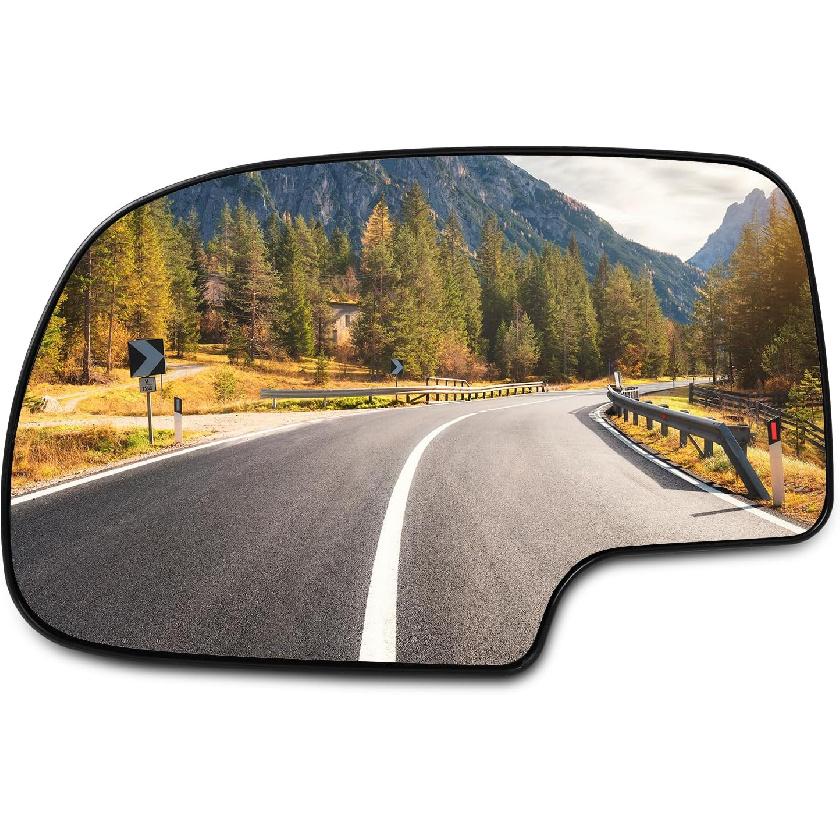 SCITOO Driver Side Mirror Glass Fit For 1999-2006 For Chevy Silverado Pickup 2007 For Chevy Silverado Pickup 2000 For Chevy Suburban 2001-2006 For
