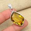 Beautiful Citrine Fancy Gemstone Pendant 925 Solid Sterling Silver Handmade Jewelry