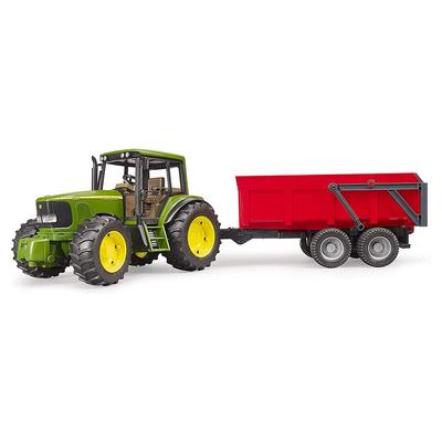 Трактор BRUDER JD6920 и самосвальный прицеп (красный) BR02057