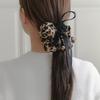 Primaute Leopard Rose Scrunchie