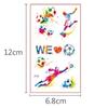 10 Sheets Kids Temporary Tattoos Football Soccer Fan Waterproof Fake Tattoo Stickers Hand Arm Foot Tattoo Stickers