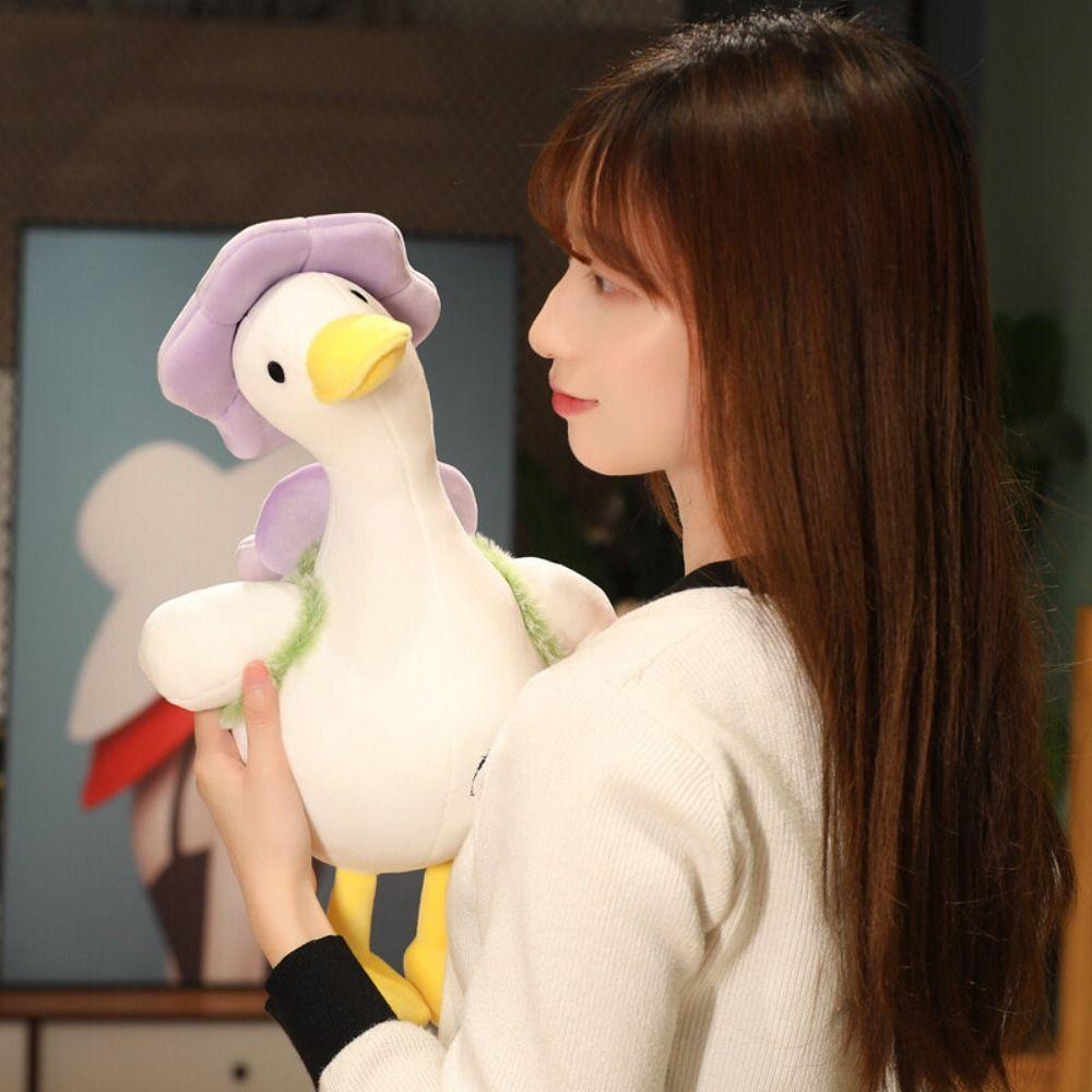 PP Cotton Hiking Duck Appease Doll Flower Spring Outing Duck Stuffed Doll Children Gift