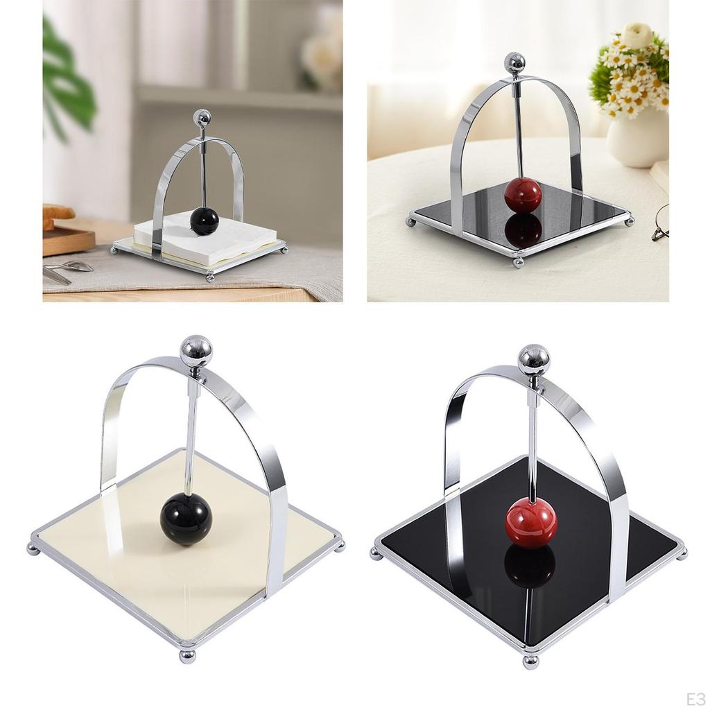 Home Napkin Holder Simple Smooth Paper Organizer Portable Iron Tissue Rack Storage for