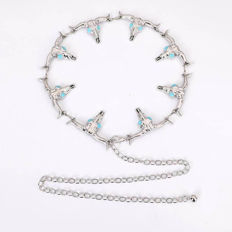 Retro Women's Waist Chain Animal Western Style Versatile Fashion Women's Waist Chain Metal Belt Women's Waist Chain