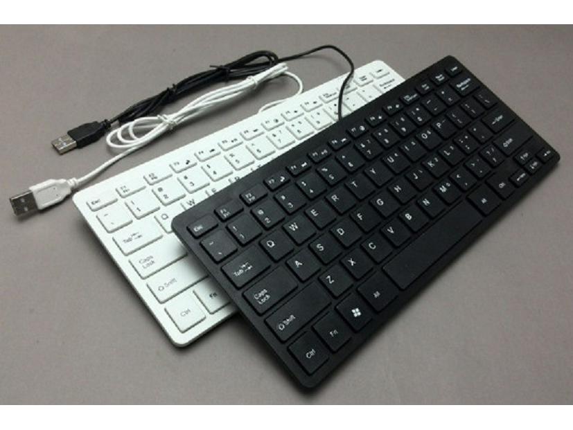 K1000 Проводная USB Портативная Мини-шоколадная клавиатура
