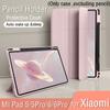 Holder Leather Case for Xiaomi Tablet Protector Mi Pad 5 6 Pro Case with Pencil Holder Auto Wake Up Soft Silicone Protection Cover